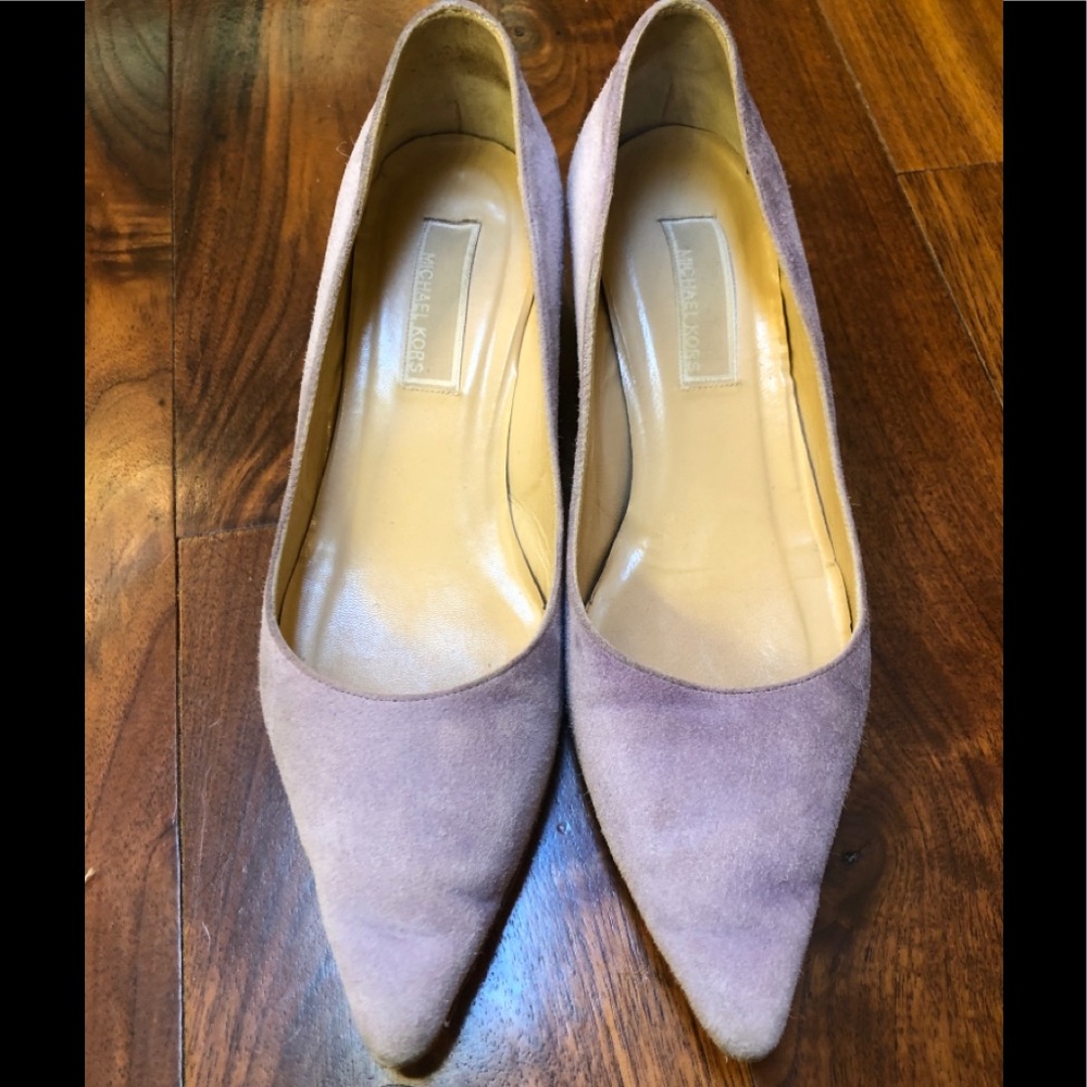 Michael Kors Collection Suede Kitten Heels